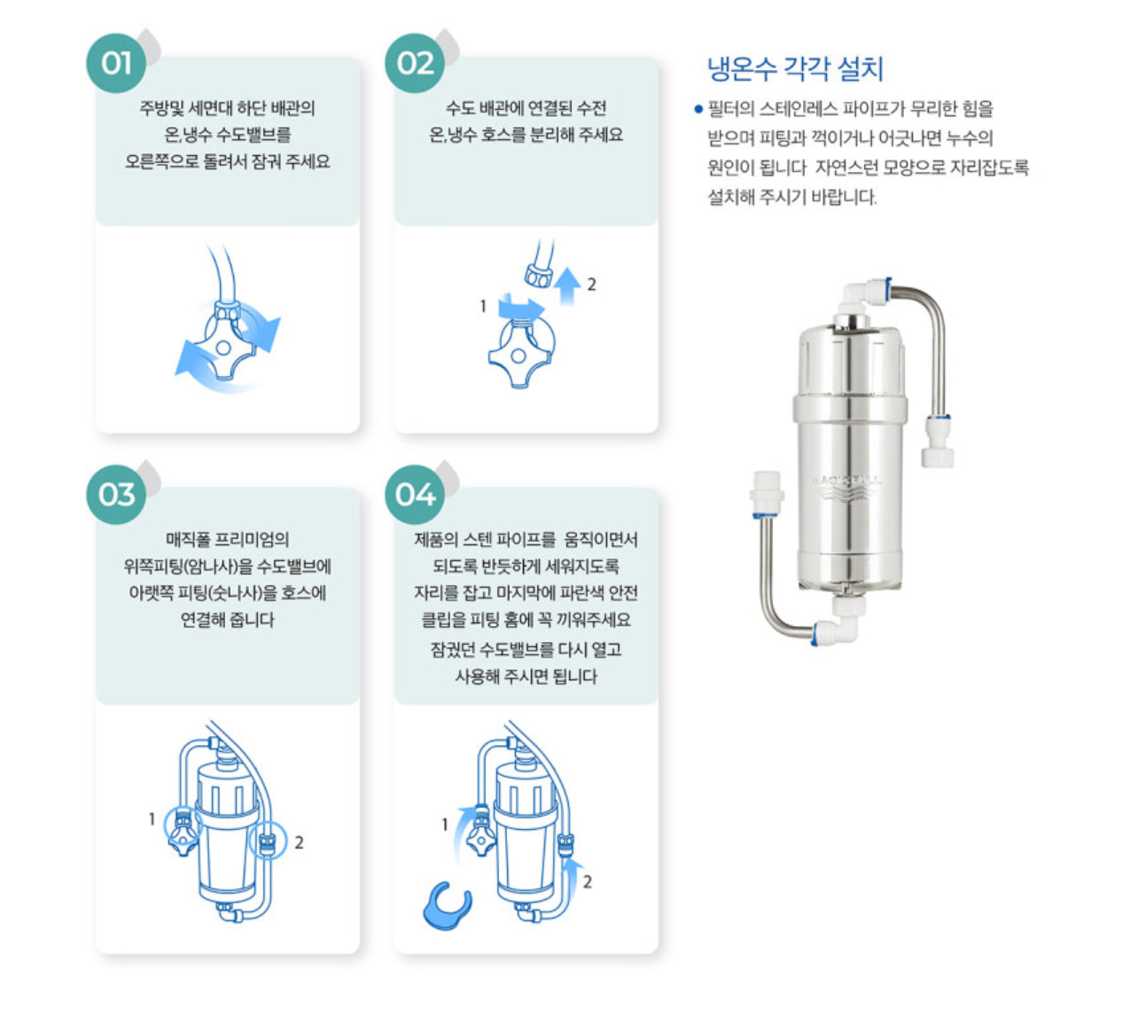 Firay Water Magicfall Premium Water Purifier/Softener 피래이워터 매직폴 프리미엄 정수/연수기