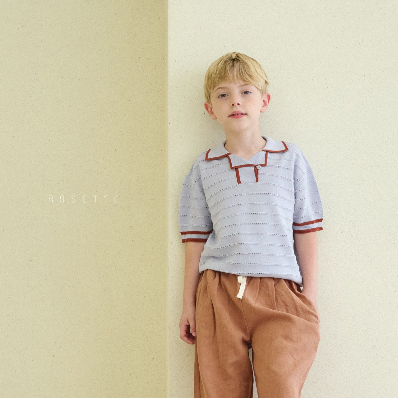 Monde Double Collar 몽드 더블카라 니트 탑