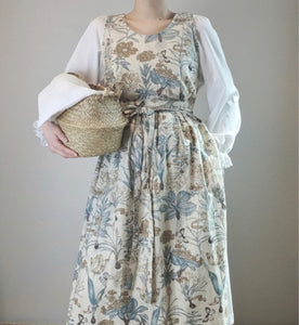 Handmade Linen Dress Wrap Apron 롱 린넨 원피스 랩앞치마 100% 한국소재 & 한국수제 제작