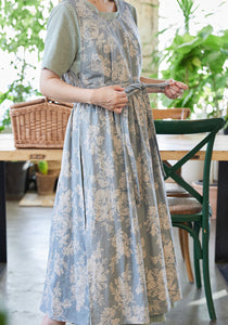 Handmade Linen Dress Wrap Apron 롱 린넨 원피스 랩앞치마 100% 한국소재 & 한국수제 제작