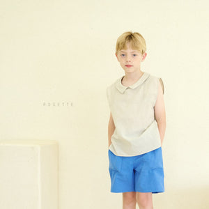 Norton Sleeveless Round Collar Top 놀튼 둥근카라 탑