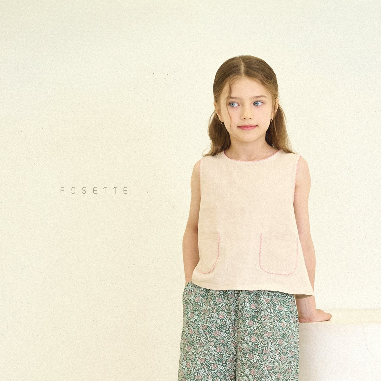Miniel Sleevless Linen Pocket Top 미니엘 린넨 포켓탑