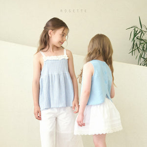Miniel Sleevless Linen Pocket Top 미니엘 린넨 포켓탑