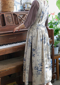 Handmade Linen Dress Wrap Apron 롱 린넨 원피스 랩앞치마 100% 한국소재 & 한국수제 제작