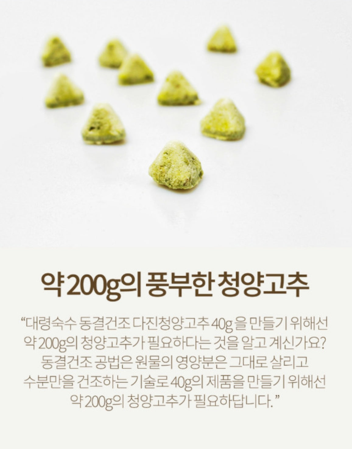 Frozen Drying Chopped Cheongyang pepper 동결건조 다진 청양고추 [40g]