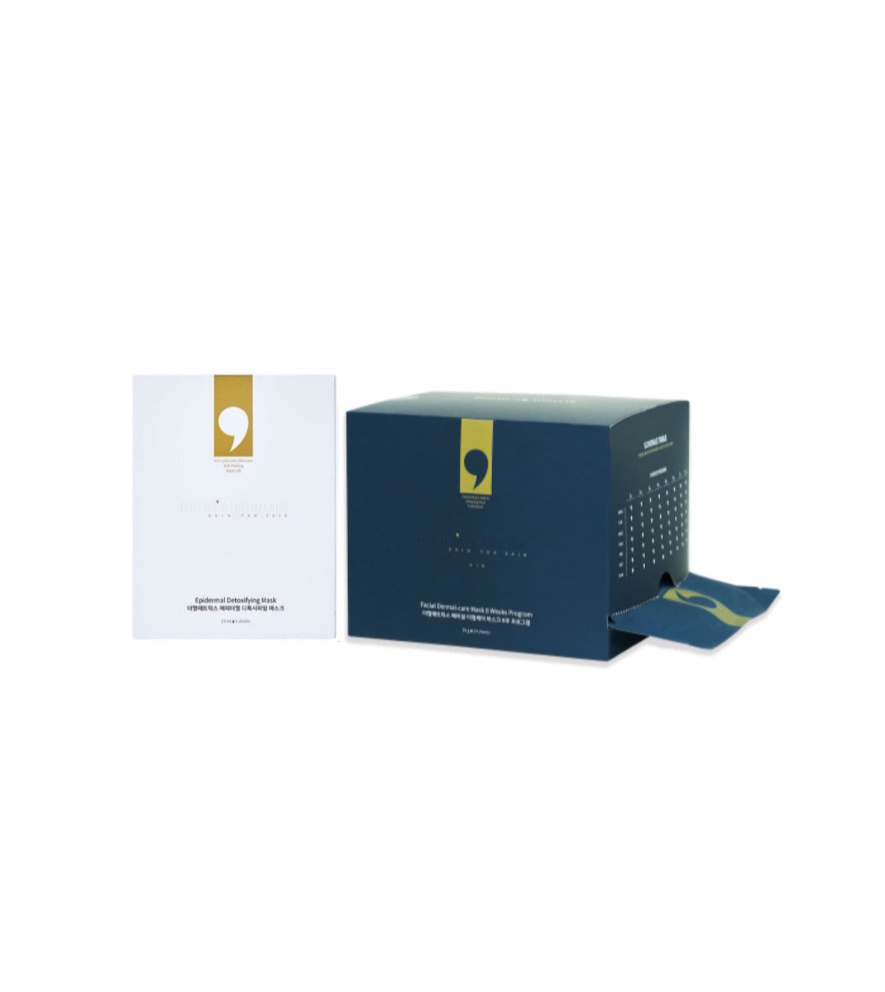 Dermal-care 8 weeks Intro Set 더멀케어 8주 입문용 세트 | 더멀마스크 24개, 디톡시파잉마스크 1박스/4개
