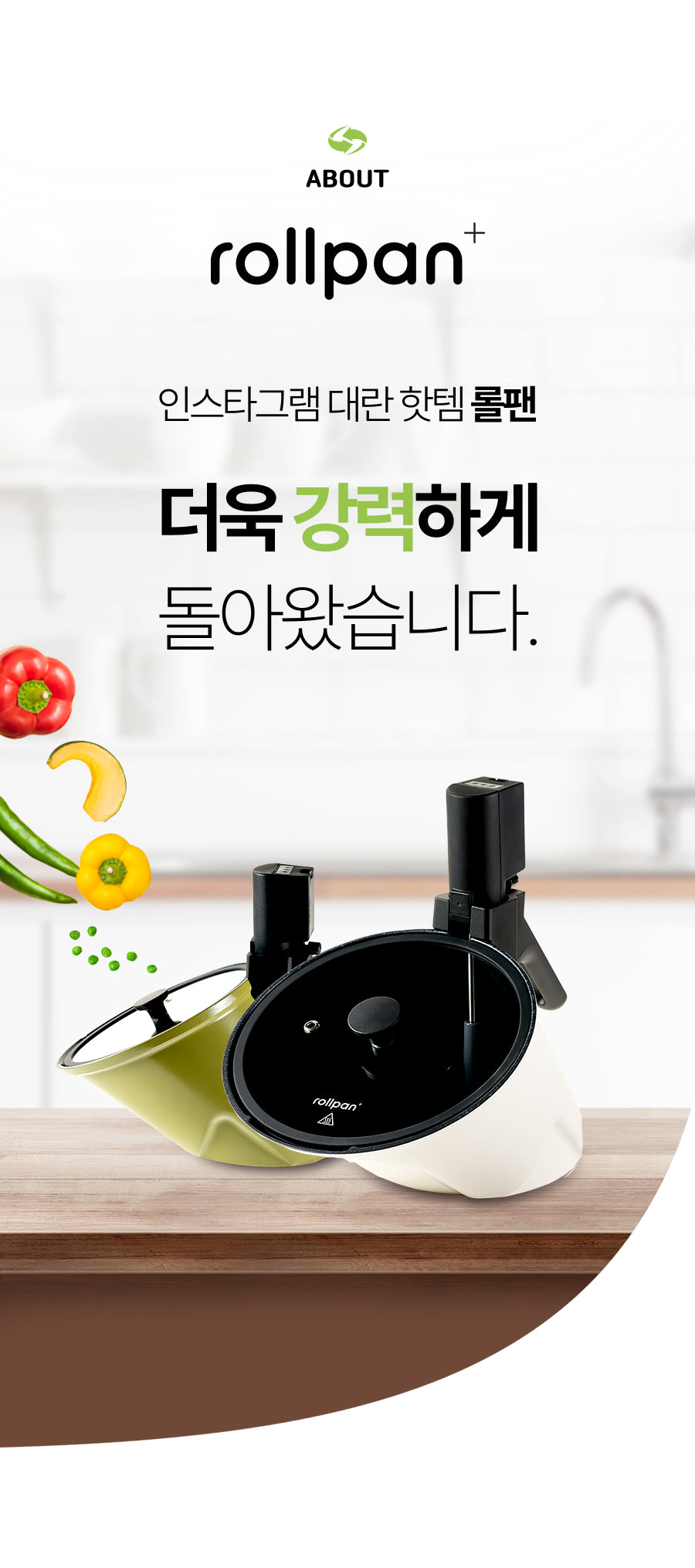 [New Model] Automatic Roll Pan Plus 자동회전 롤팬 플러스 2단 속도조절