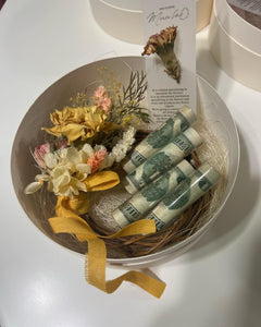 Dried Flower Wreath Gift/Money Box 드라이플라워리스 선물/용돈 박스