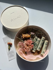 Dried Flower Wreath Gift/Money Box 드라이플라워리스 선물/용돈 박스